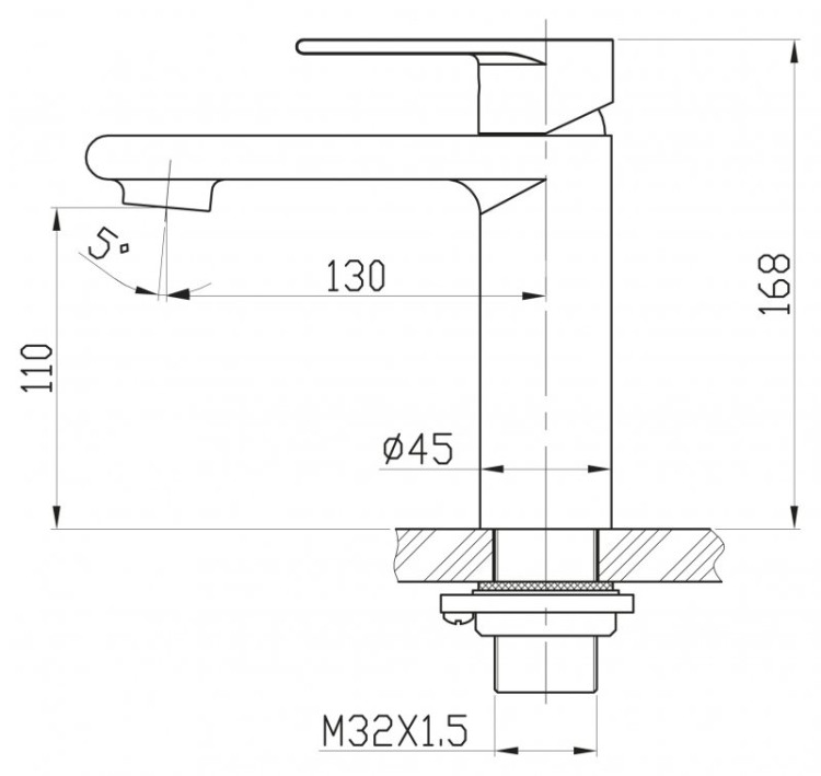 Смеситель для раковины BelBagno NOV-LVM-IN