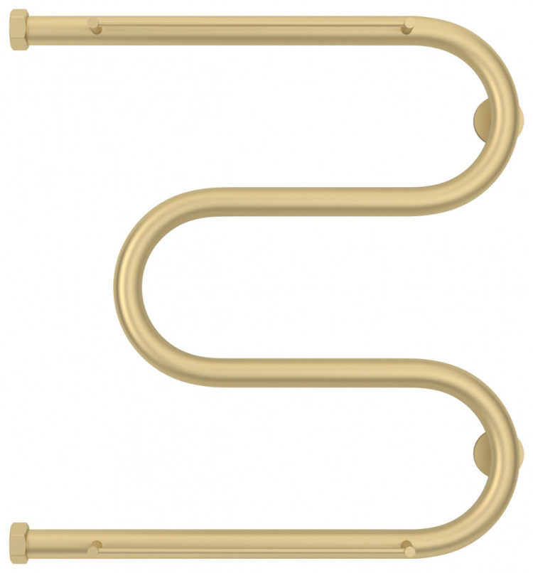 Полотенцесушитель водяной Сунержа М-образный 2 полки+ 500х500 Матовая шампань