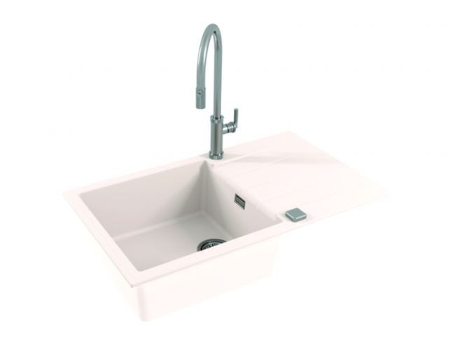 Мойка ALVEUS GRANITAL CADIT 40 ARCTIC - G11 860 X 500 1X в комплекте с сифоном 1132823,