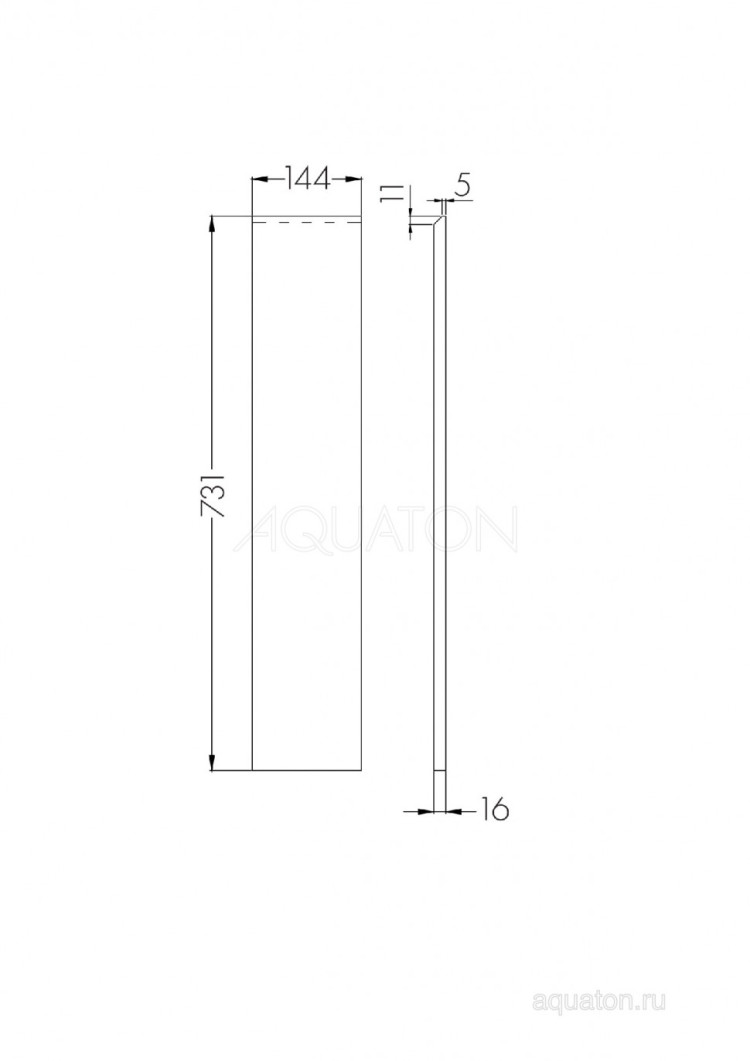Фасад Лондри 20 1шт. Белый 1A275001LH010 AQUATON