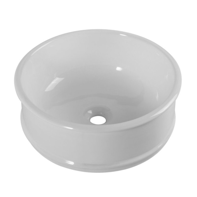 Раковина накладная керамическая круглая BelBagno BB1383