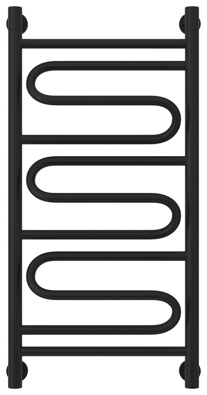 Полотенцесушитель водяной Сунержа Элегия+ 800х400 Матовый чёрный
