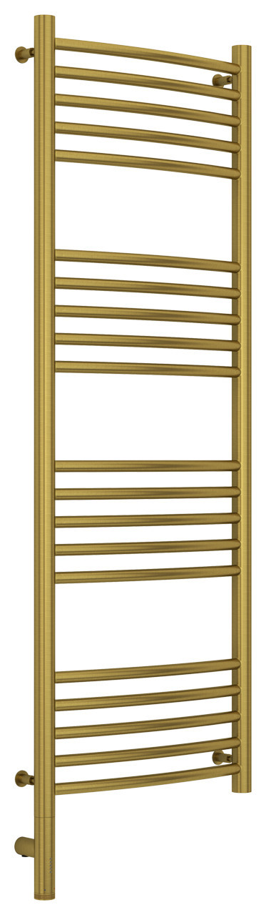 Полотенцесушитель электрический Сунержа Богема 3.0 выгнутая 1200х400 МЭМ левый Состаренная латунь