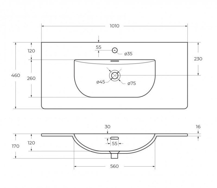 Зеркало со встроенной LED подсветкой, системой Антизапотевания, реверсивное Cezares 45047