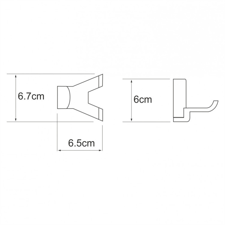 WasserKRAFT Leine K-5023DWHITE (ранее К-5023WHITE) Крючок двойной