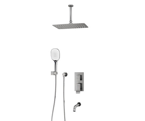 WasserKRAFT A171668 Встраиваемый комплект для ванны с верхней душевой насадкой, лейкой и изливом