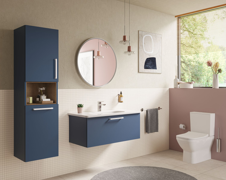 Комплект напольного безободкового унитаза Integra Square Back to Wall, тонкое сиденье микролифт, механизм 3/6 л