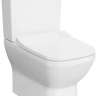 Комплект напольного безободкового унитаза Integra Square Back to Wall, тонкое сиденье микролифт, механизм 3/6 л