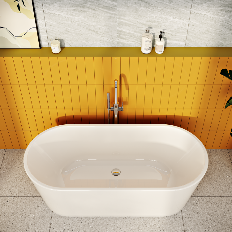 Ванна Geo 170x80 отдельностоящая+ножки+скрытый сифон