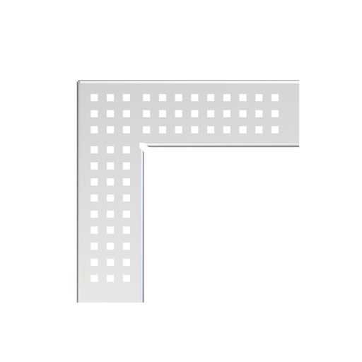 Решетка для дренажного углового желоба 75 мм, нержавеющая сталь Alcadrain ADZ-R303R