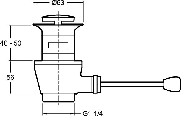 Донный клапан Jacob Delafon ОБЩАЯ КАТЕГОРИЯ E78212-CP