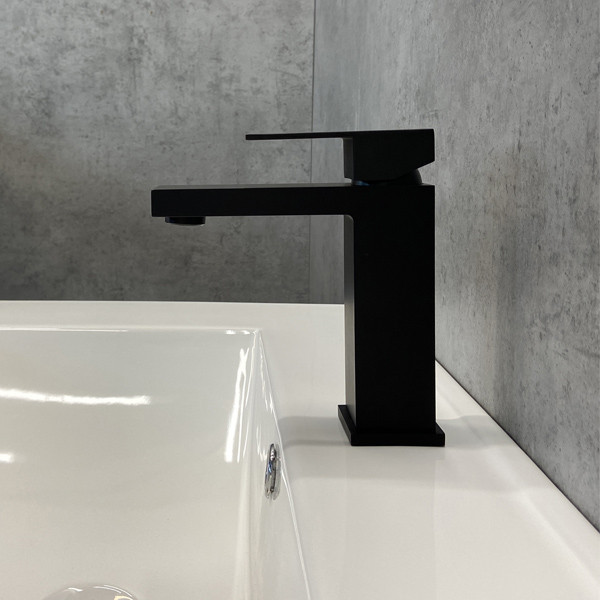 COMFORTY. Смеситель для раковины, картридж 35 мм, черный матовый, FC045A-CMT