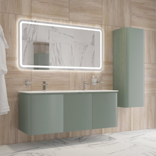 Зеркало со встроенной подсветкой, сенсорным выключателем и подогревом, 12V, 220-240V Cezares CZR-SPC-STYLUS-1200-700-TCH-WARM