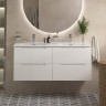 Керамическая раковина с двумя чашами 1210x460x170 BelBagno BB-8099-120-2