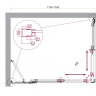 Душевой уголок BELBAGNO LUCE-AH-21 BelBagno LUCE-AH-21-150/90-C-Cr