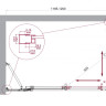 Душевой уголок BELBAGNO LUCE-AH-21 BelBagno LUCE-AH-21-150/90-C-Cr
