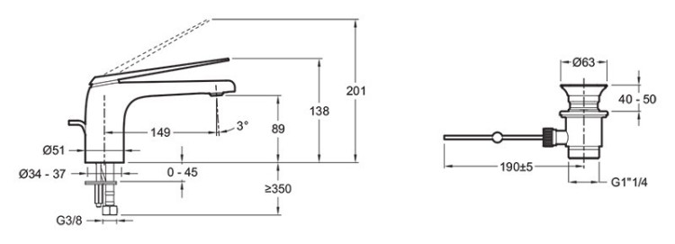 Смеситель для раковины Jacob Delafon Avid E97345-CP