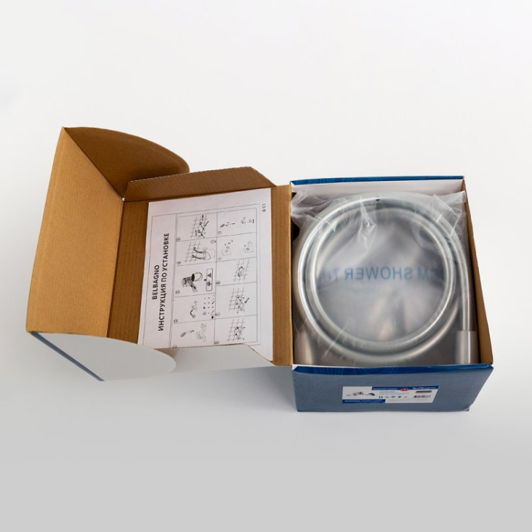 Смеситель для ванны и душа в комплекте с ручным душем, шлангом и держателем Cezares AURORA-VASM-CRM