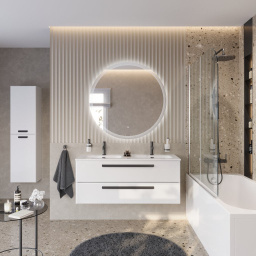 Керамическая раковина с двумя чашами Cezares CZR-8095-120-2