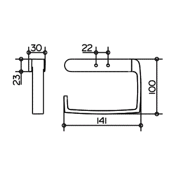 Держатель для туалетной бумаги Keuco Elegance New 11662 010000