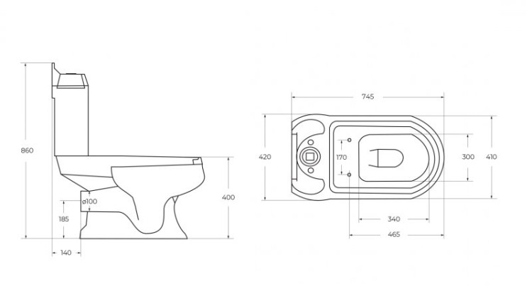 Крепеж к напольному унитазу Cezares CZR-FIX-FLR-G