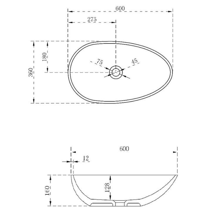 Раковина-чаша NT Bathroom 60 NT404