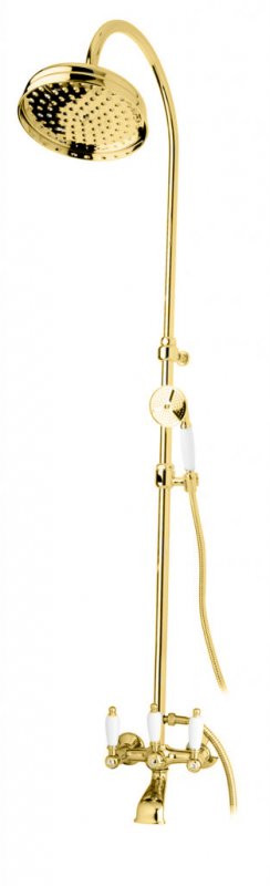 Душевая стойка со смесителем для ванны, верхним и ручным душем Cezares FIRST-CVD-01-Bi