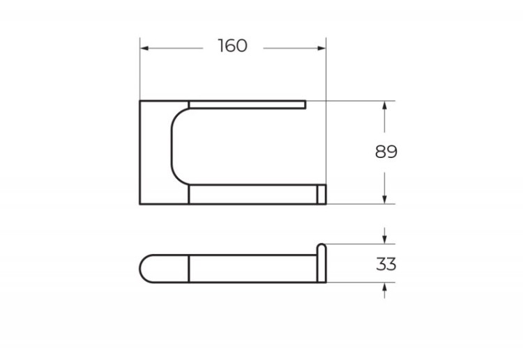 Держатель туалетной бумаги подвесной ART&MAX AM-E-3983AL