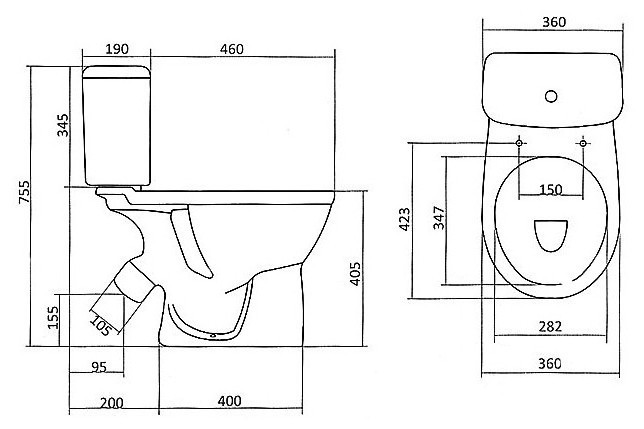 Унитаз Santek Бореаль 1.WH30.2.143