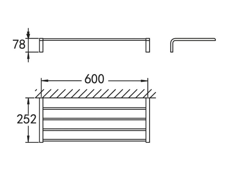 Полка для полотенец настенная ART&MAX AM-F-8928