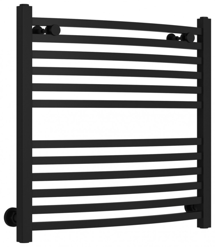 Полотенцесушитель водяной Сунержа Аркус 600х600 Матовый чёрный