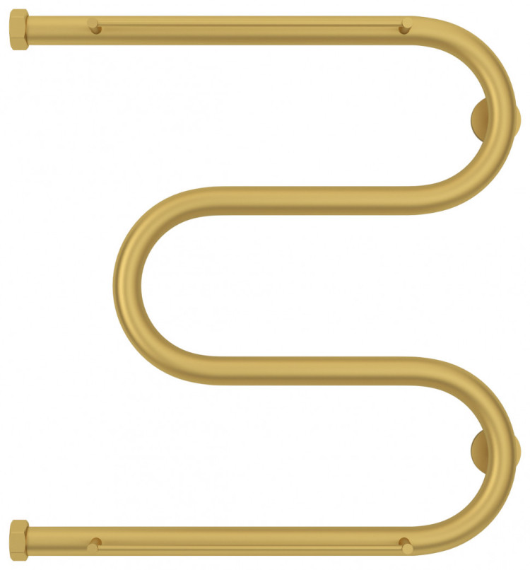 Полотенцесушитель водяной Сунержа М-образный 2 полки+ 500х500 Матовое золото