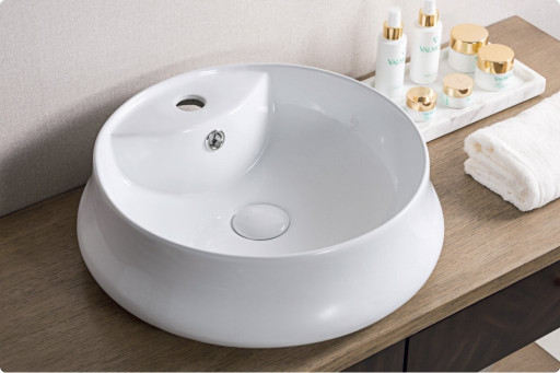 Раковина накладная керамическая круглая BelBagno BB1398
