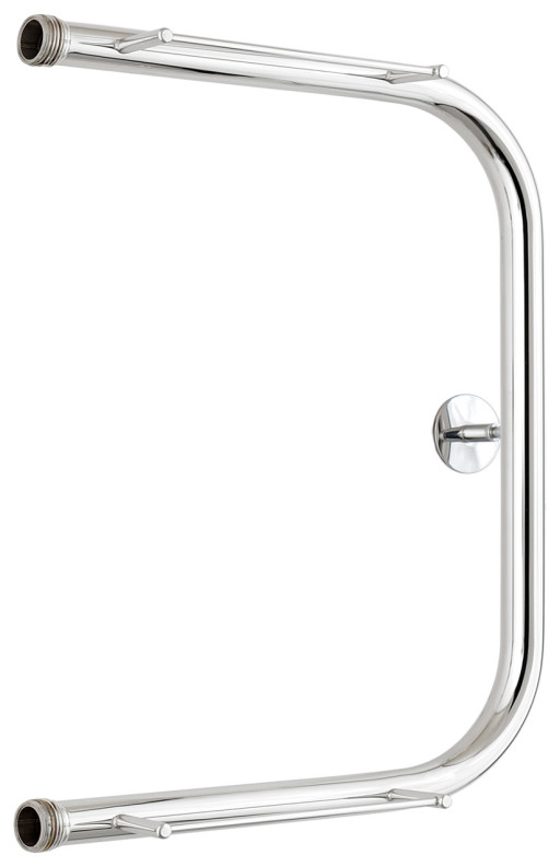 Полотенцесушитель водяной Стилье П-образный 2 полки 500х400 резьба-сгон 1&quot; Без покрытия