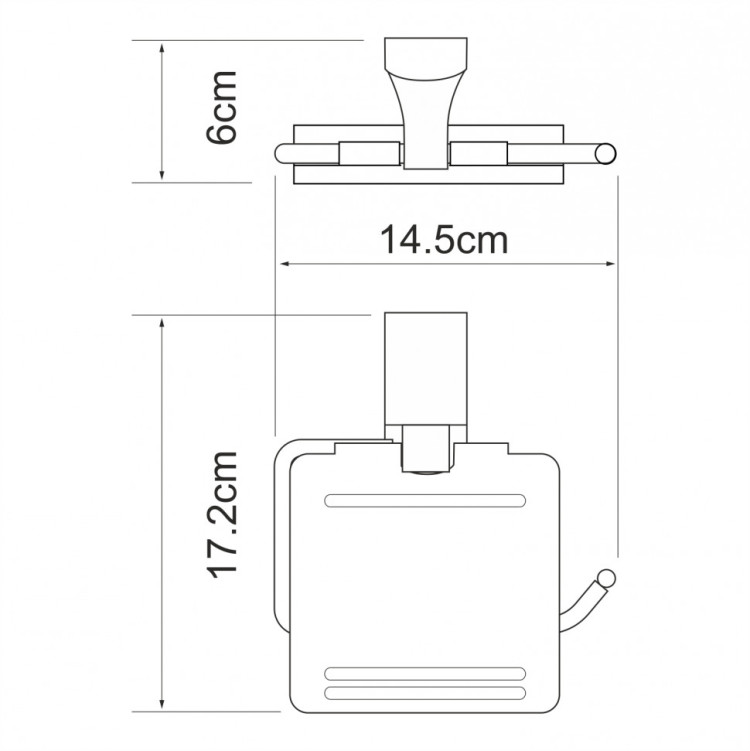 WasserKRAFT Leine K-5025WHITE Держатель туалетной бумаги