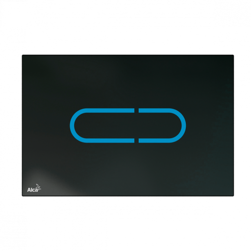 Кнопка управления бесконтактная для скрытых систем инсталляции с подсветкой, стекло-черный Alcadrain NIGHT LIGHT-1