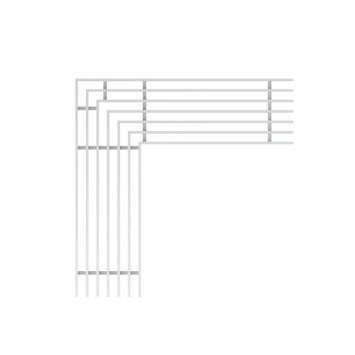 Решетка для дренажного углового желоба 75 мм, нержавеющая сталь Alcadrain ADZ-R304R