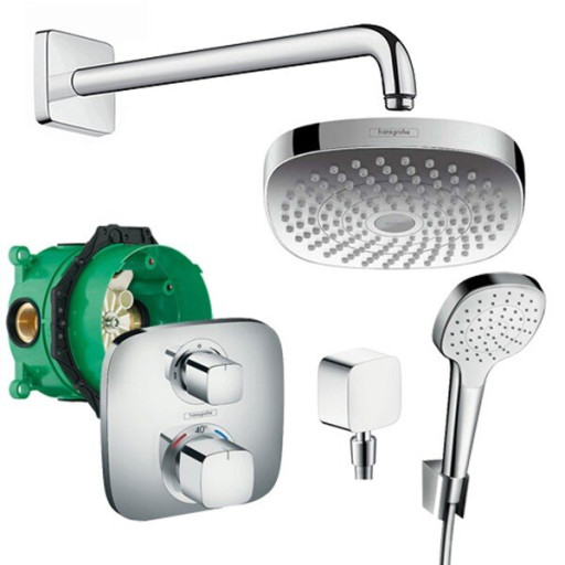 Душевая система Hansgrohe Croma Select E/Ecostat 27294000 с термостатом