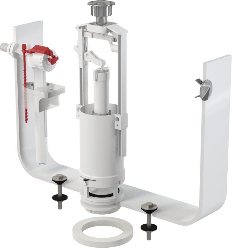 Выпускной комплект со СТОП кнопкой Alcadrain SA2000 3/8