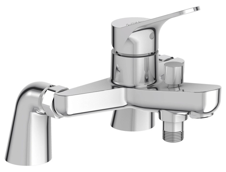 Однорычажный смеситель для ванны/душа на 2 отверстия, устанавливаемый на деку Jacob Delafon BRIVE E75768-CP