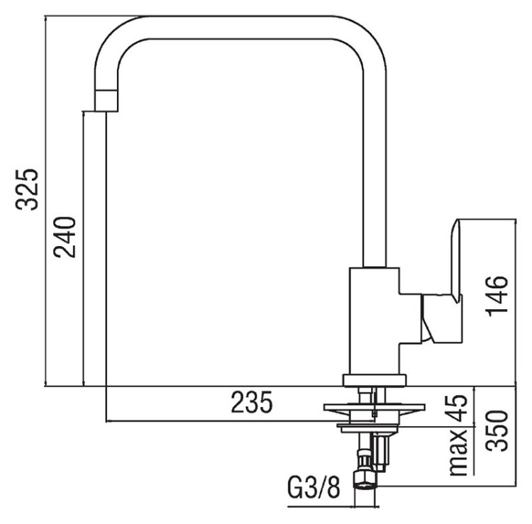 Смеситель для кухни Nobili Sand SA99134CR