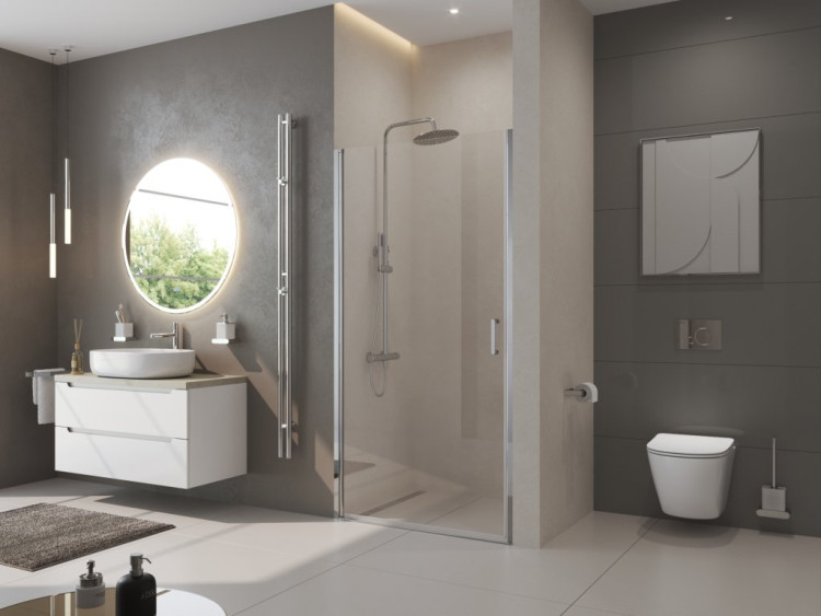 Душевая дверь в нишу BELBAGNO UNO-B-1 BelBagno UNO-B-1-80-CH-Cr