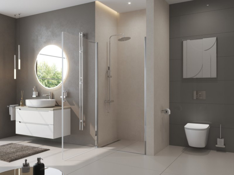 Душевая дверь в нишу BELBAGNO UNO-B-1 BelBagno UNO-B-1-80-CH-Cr