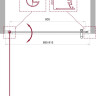 Душевая дверь в нишу BELBAGNO UNO-B-1 BelBagno UNO-B-1-80-CH-Cr
