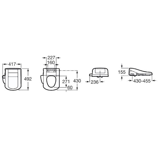 Крышка-сиденье для унитаза Roca Multiclin 811506000