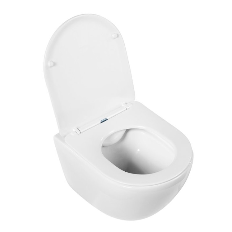 Унитаз подвесной с сиденьем BelBagno AMANDA + Система инсталляции для унитазов с кнопкой смыва BB005-PR-CH Cezares BB051CHR/BB051SC/BB002-80/BB005-PR-CHROME