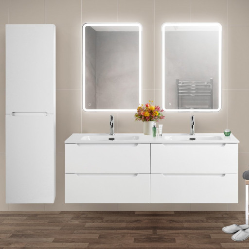 Керамическая раковина с двумя чашами 1210x460x170 BelBagno CZR-8099-120-2