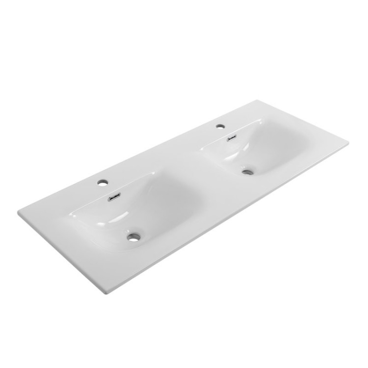 Керамическая раковина с двумя чашами 1210x460x170 BelBagno CZR-8099-120-2