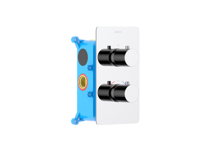 Термостатический смеситель для ванны (внешняя и скрытая часть) Aquatek AQ1392CR ЕВРОПА