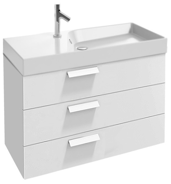 Тумба под раковину Jacob Delafon Rythmik 100 подвесная 3 ящика